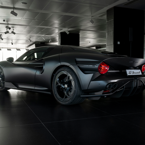 2026 Alfa Romeo 33 Stradale Perla Nera Rear View